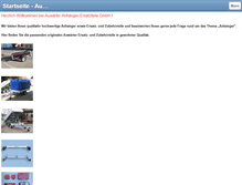Tablet Screenshot of anhaenger-auwaerter.de